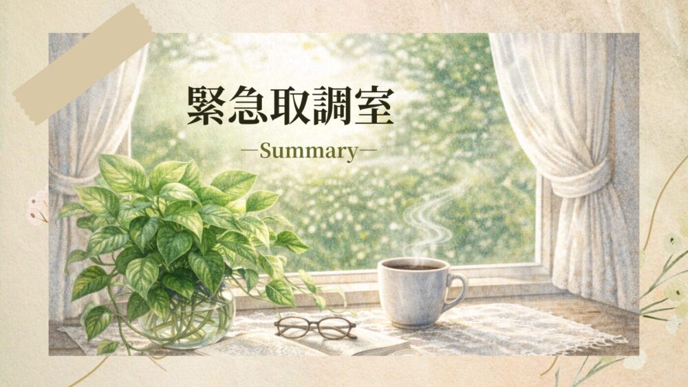 まとめページ
緊急取調室